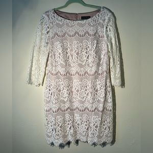 Jessica Howard White Lace Dress